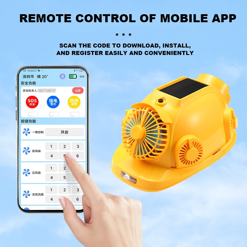 Electric Fan Hard Hat