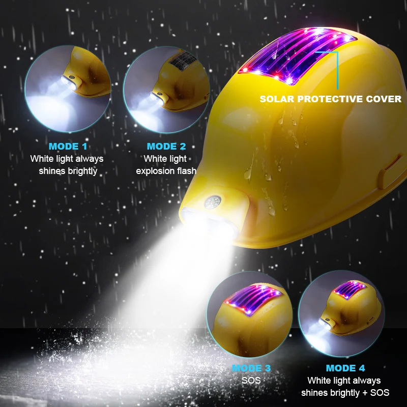 Cooling Fan Safety Helmet