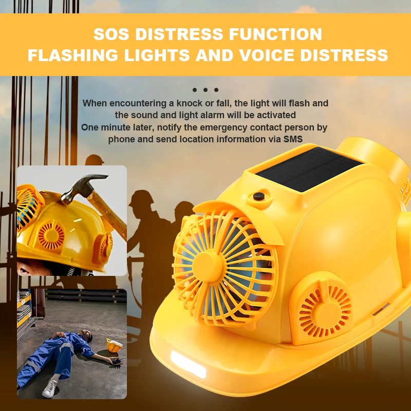 Electric Fan Hard Hat